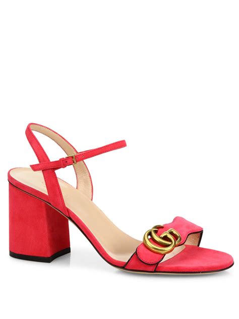 gucci suede sandals pink|Gucci pink sandals dupe.